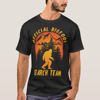 Official Bigfoot Search Team Sasquatch Yeti Funny T-Shirt