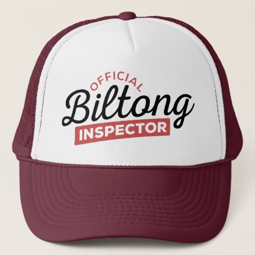 Official Biltong Inspector  South Africa Trucker Hat