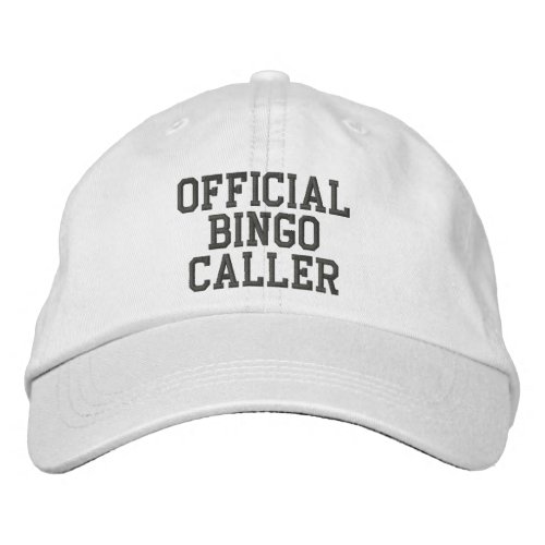 Official BINGO Caller Embroidered Baseball Cap