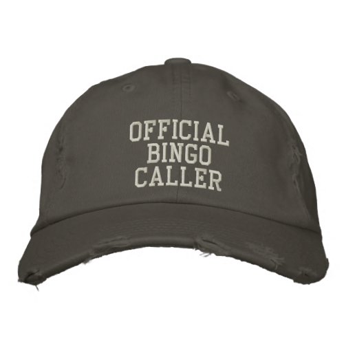 Official BINGO Caller Embroidered Hat