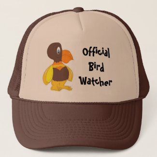 Official Bird Watcher- Cartoon Bird Trucker Hat