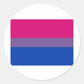 OFFICIAL BISEXUAL PRIDE FLAG CLASSIC ROUND STICKER