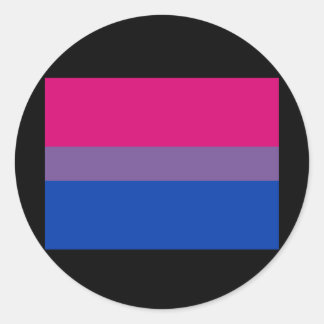 OFFICIAL BISEXUAL PRIDE FLAG CLASSIC ROUND STICKER