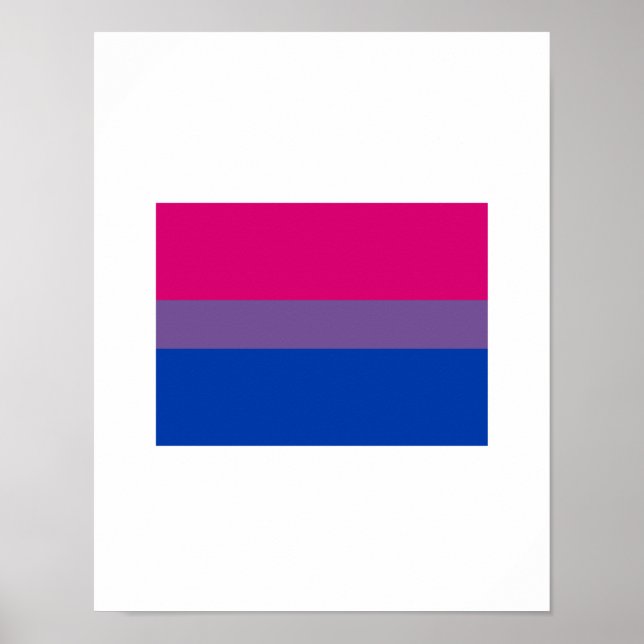 OFFICIAL BISEXUAL PRIDE FLAG POSTER (Front)