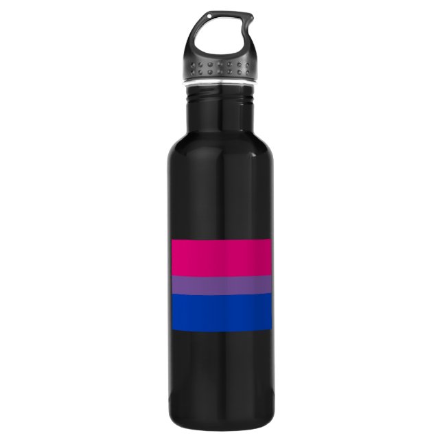 OFFICIAL BISEXUAL PRIDE FLAG WATER BOTTLE (Front)