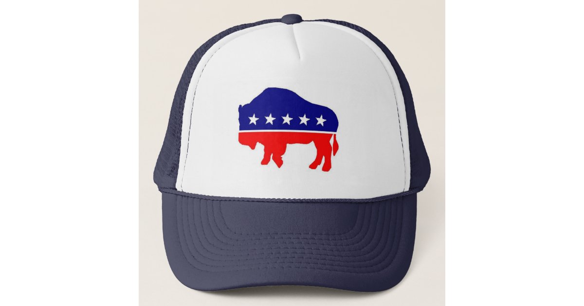 Bison Hat // Red, White, Blue