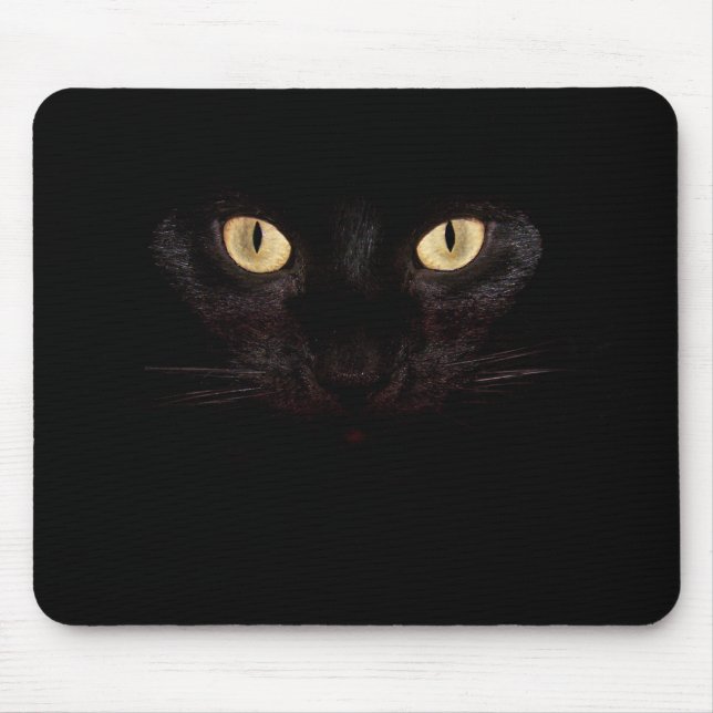 official black cat mouse pad (Front)