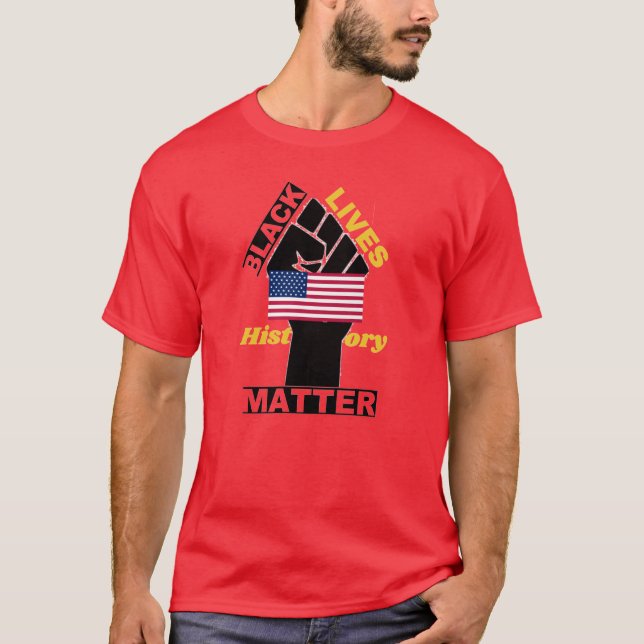Official Black Lives Matter USA Flag Tee | (Front)