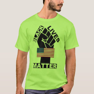 Official Black Lives Matter USA Flag True Classic  T-Shirt
