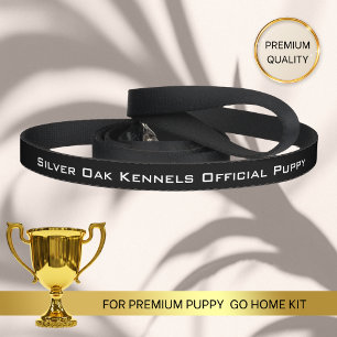 Official BLACK WHITE Kennels Official Puppy Leash