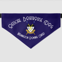 Official Boathouse Dog Pet Bandana Blue - 3 Sizes