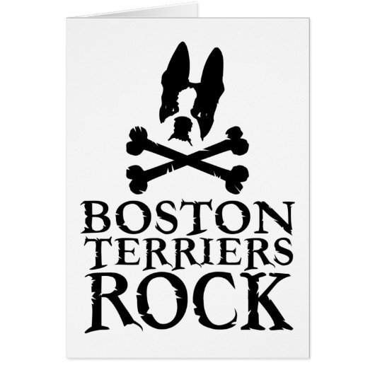 Official Boston Terriers Rock Merch Cards (Front)