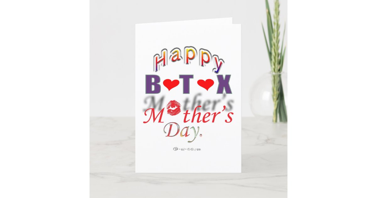 Official Botox Mother's Day Card Zazzle