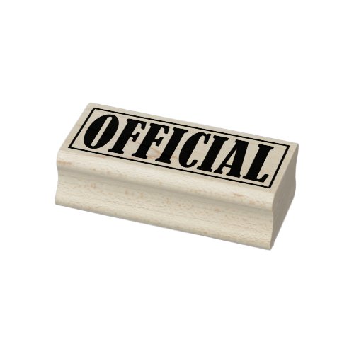 Official Business Office Framed Simple Word Rubber Stamp