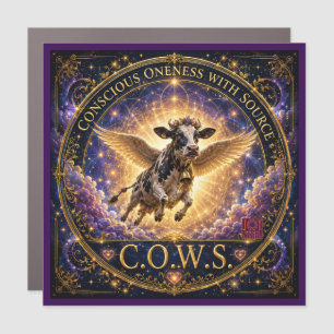 Official C.O.W.S. Square Magnet