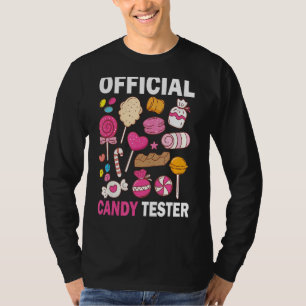Official Candy Tester Cool Candy Lollipop Hallowee T-Shirt