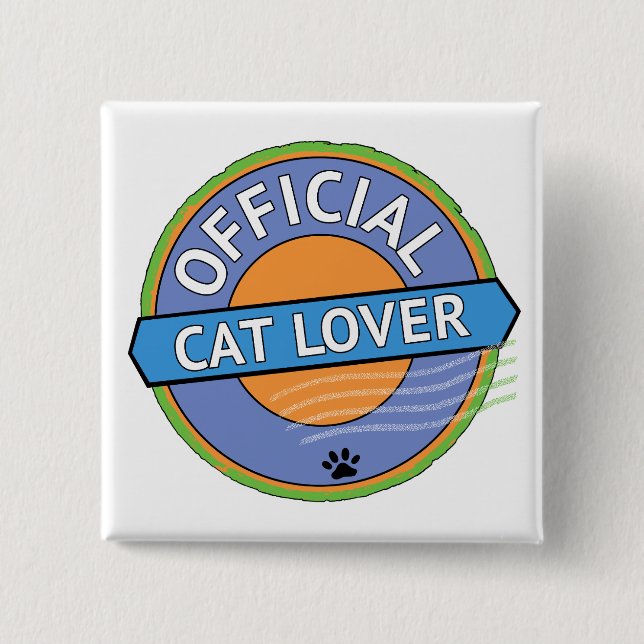 Official Cat Lover Button (Front)