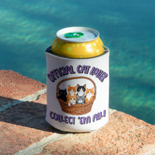 Official Cat Lover – Collect ‘Em All Can Cooler