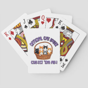 Official Cat Lover – Collect ‘Em All Poker Cards