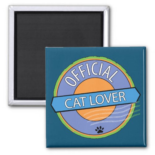 Official Cat Lover Magnet