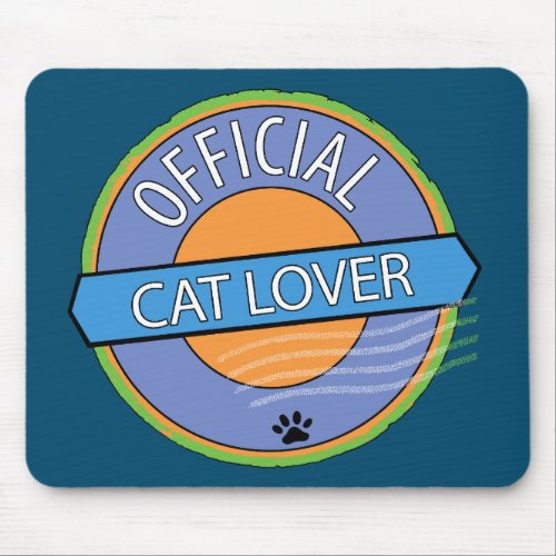 Official Cat Lover Mouse Pad