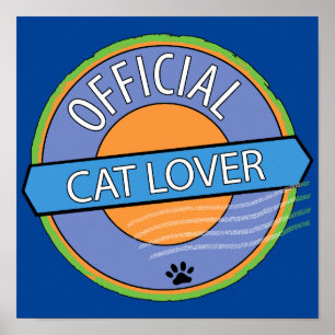 Official Cat Lover Poster