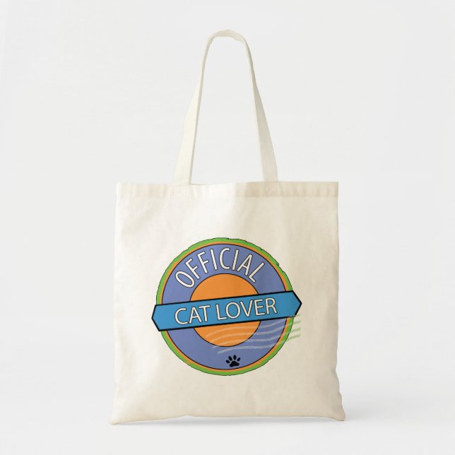 Official Cat Lover Tote Bag (Front)