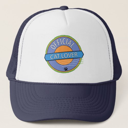 Official Cat Lover Trucker Hat