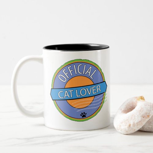 Official Cat Lover Two_Tone Coffee Mug