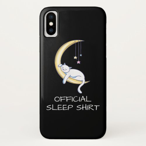 Official Cat Sleep Lovers  Funny Cat Lovers iPhone XS Case