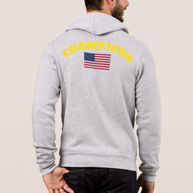 Official Champions USA Flag | True Classic Premium Hoodie (Back)