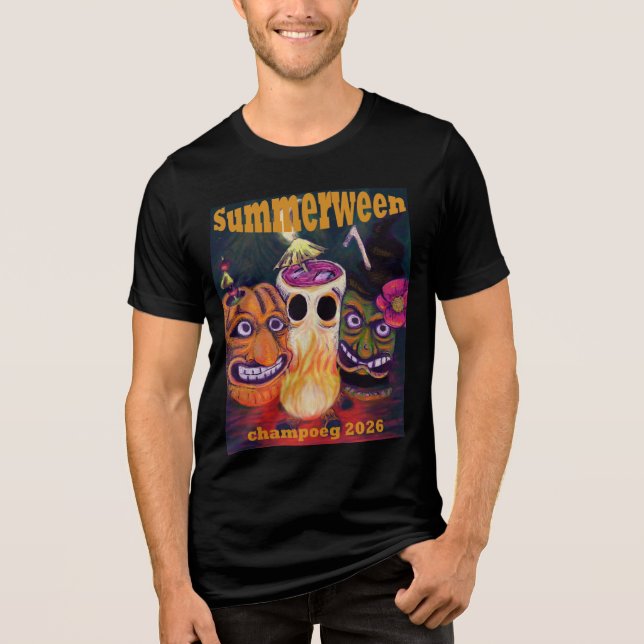 Official Champoeg SummerWeen 2026 Tri-Blend Shirt (Front)