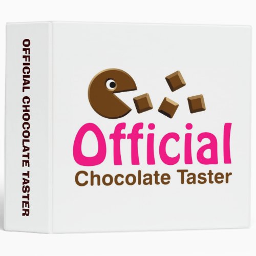 Official Chocolate Taster 20 3 Ring Binder