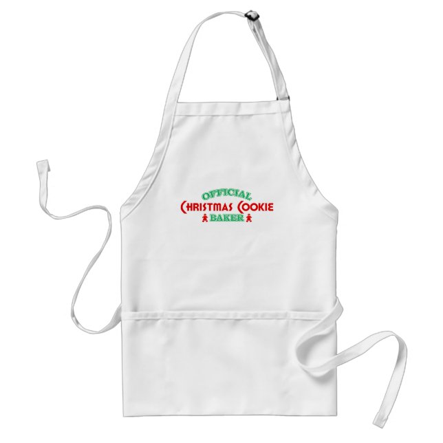 Official Christmas Cookie Baker Adult Apron (Front)