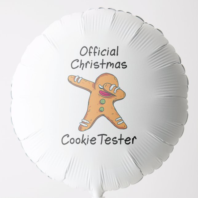 Official Christmas cookie tester Balloon (Front)