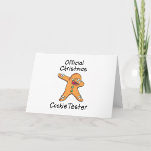 Official Christmas cookie tester Card