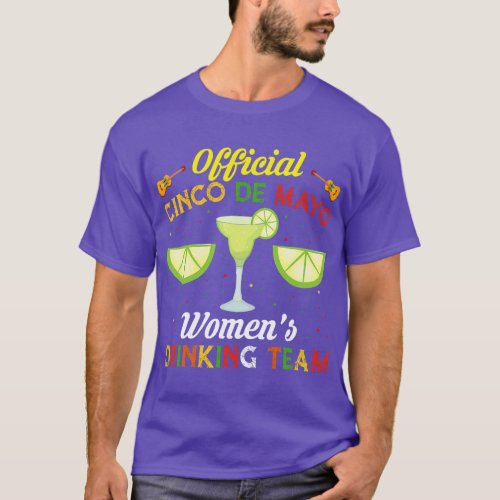 Official Cinco De Mayo Womens Drinking Team  vinta T_Shirt
