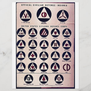 Official Civilian Defense Insignia Flyer
