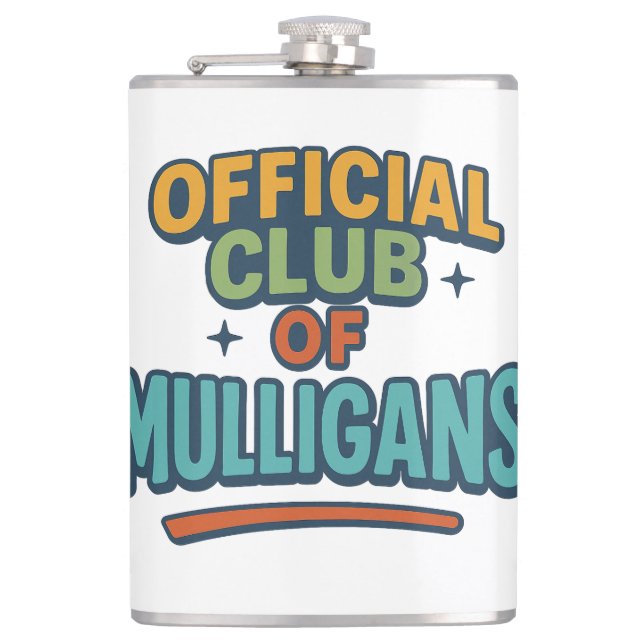 Official Club of Mulligans Flask (Front)