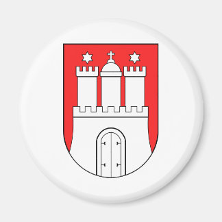 Official Coat of Arms Hamburg Germany Symbol Magnet