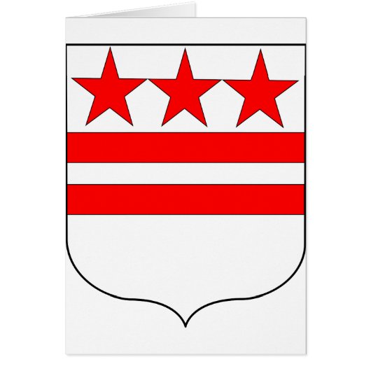 Official Coat of Arms of George Washington Family (Front)