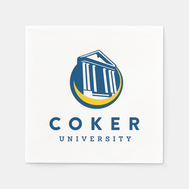 Official Coker University Logo Napkins (Front)
