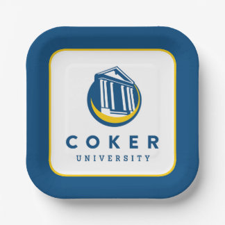 Official Coker University Logo Paper Plates