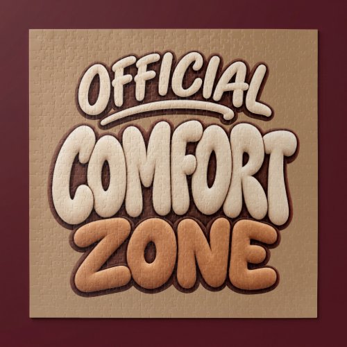 Official Comfort Zone Funny Jigsaw Puzzle