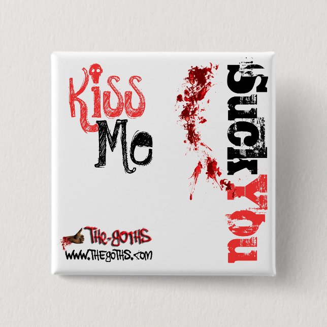 Official Comic Con LAUNCH button for THE GOTHS (Front)