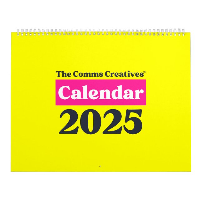 Official Comms Creatives Calendar 2025 (Cover)