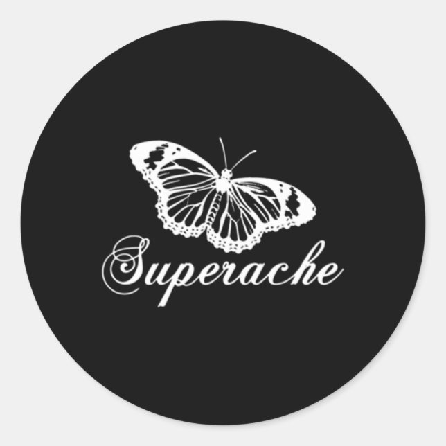 Official Conan Gray Superache Butterfly Classic Round Sticker (Front)
