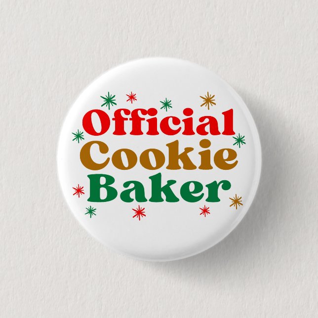 OFFICIAL COOKIE BAKER BUTTON (Front)