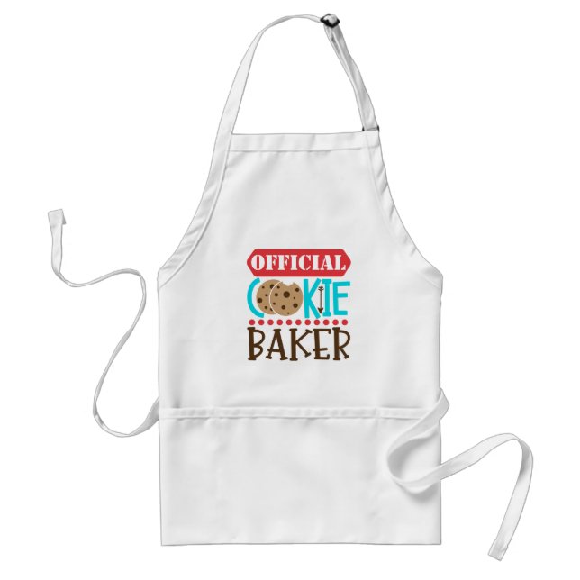 Official Cookie Baker Christmas Adult Apron (Front)