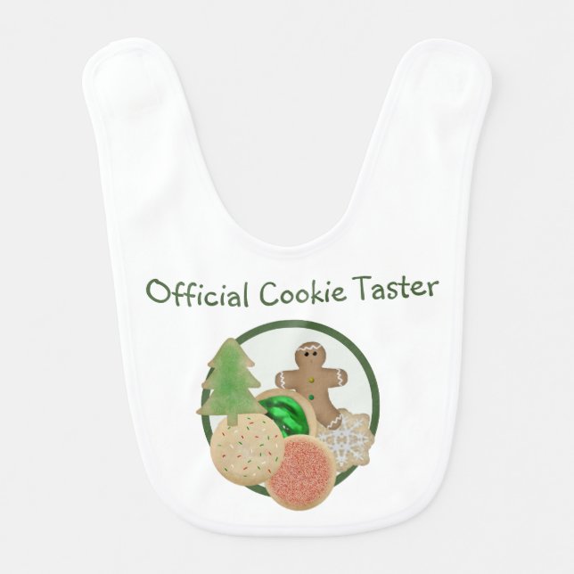 Official Cookie Taster  Baby Bib (Front)